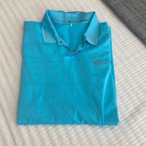 Blue tiger woods golf polo